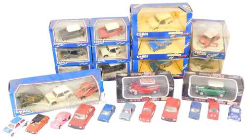 Corgi and other boxed Minis, and other playworn diecast vehicles. (a quantity)