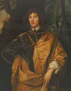 After Sir Anthony Van Dyck (Flemish 1599-1641). A portrait of Philip Lord Wharton, 1632, about...