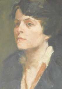 Norah Pearse (1890-1981). Head and shoulder portrait of a lady, oil on canvas, 38cm x 27cm, and... - 2