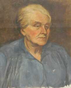 Norah Pearse (1890-1981). Head and shoulder portrait of a lady, oil on canvas, 38cm x 27cm, and... - 3