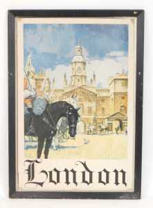 After Sam Wisnom. London poster depicting Horse Guards, 1960's, 95cm x 64cm. - 2