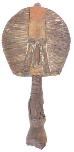 An African Mohongwe reliquary figure, 55cm high.