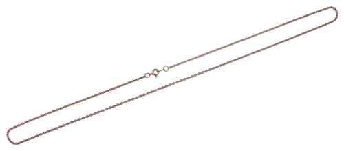 A 9ct rose gold belcher link neckchain, on a bolt ring clasp, with hallmarked tag, 3.6g, 51cm long.