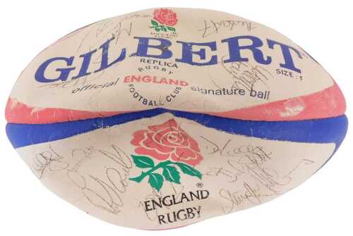 A Gilbert replica Rugby Football Club official signature ball, signed by approx twenty four...