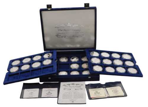 A Coronation 40th Anniversary silver proof and Coronation Anniversary crown collection, of...