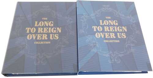 A Westminster Mint Charles III Long to Reign Over Us photographic coin collection, in two lever...
