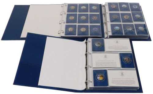 A Westminster Mint The Land of Hope and Glory photographic coin collection, in three lever arch...