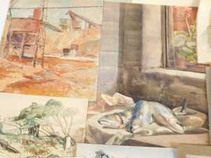 Norah Pearse (1890-1981). A portfolio of still life studies, landscapes, and figural works,... - 7