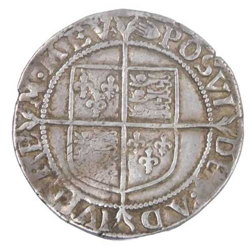 An Elizabeth I silver shilling, milled type.