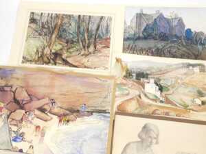 Norah Pearse (1890-1981). A portfolio of still life studies, landscapes, and figural works,... - 2