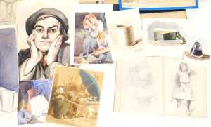 Norah Pearse (1890-1981). A portfolio of still life studies, landscapes, and figural works,... - 6