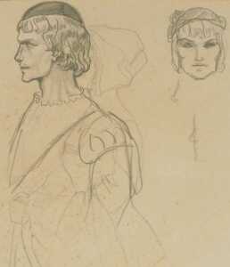 Norah Pearse (1890-1981). A folio of landscapes, some mounted, nude studies, framed, and a... - 6