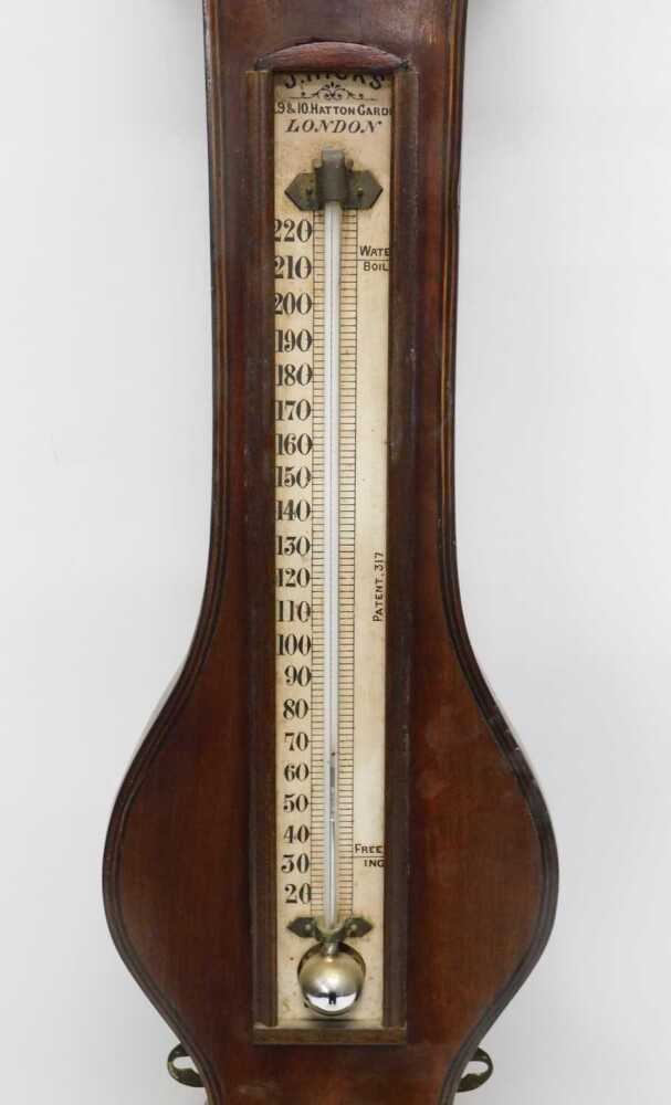 Proportion Barometer An early 19thC mahogany four dial wheel barometer of large proportion ...