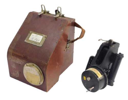 A WWII bubble sextant MkIX BM, No. 14782/43, cased. From the collection of James (Jim) Shortland.