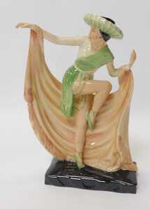 A Kevin Francis Ceramics figure modelled as a Mexican Dancer, modelled by Geoff Blower, limited... - 2