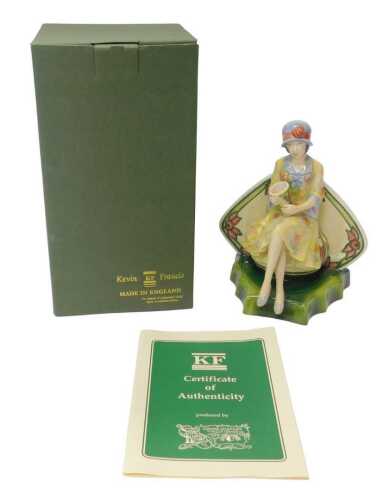 A Kevin Francis for Peggy Davies Ceramics figure modelled as Charlotte Rhead, modelled by Andy...