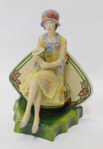 A Kevin Francis for Peggy Davies Ceramics figure modelled as Charlotte Rhead, modelled by Andy... - 2