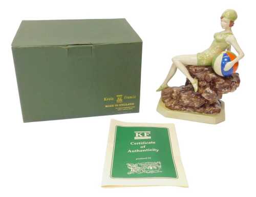 A Kevin Francis for Peggy Davies Ceramics figure modelled as Beach Belle, modelled by Andy Moss,...