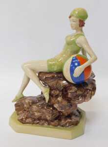 A Kevin Francis for Peggy Davies Ceramics figure modelled as Beach Belle, modelled by Andy Moss,... - 2