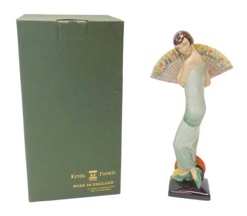 A Kevin Francis Ceramics figure modelled as Lady with Fan, modelled by Geoff Blower, limited...