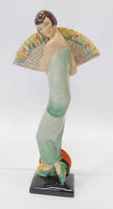 A Kevin Francis Ceramics figure modelled as Lady with Fan, modelled by Geoff Blower, limited... - 2