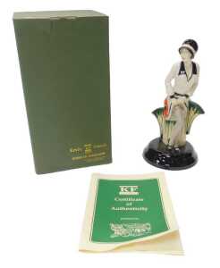 A Kevin Francis for Peggy Davies Ceramics figure modelled as Clarice Cliff Centenary Figure,...