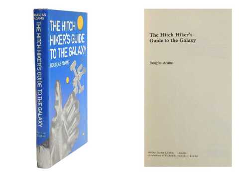 Adams (Douglas). The Hitchhiker's Guide to the Galaxy, first edition, with second state dust...