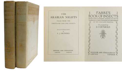 The Arabian Nights, Tales from The Thousand and One Nights, illustrated by E J Detmold,...
