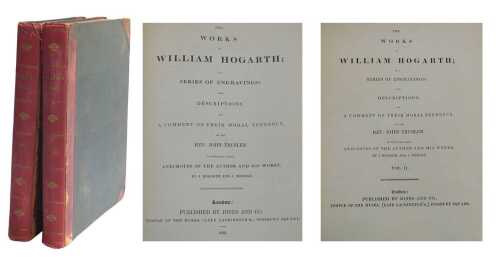 Trusler (John, Rev.). The Works of William Hogarth in a Series of Engravings, volumes one and...