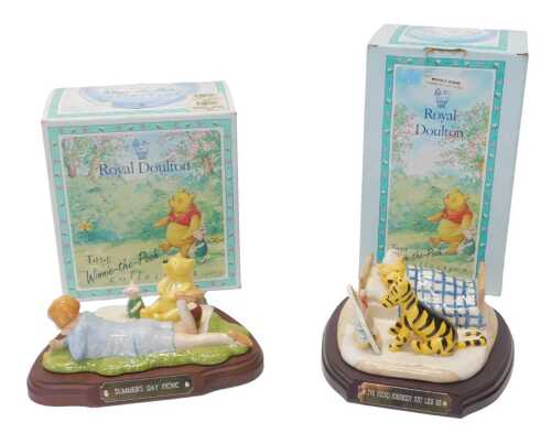 A Royal Doulton The Winnie-the-Pooh Collection Summer's Day Picnic figure group, WP21, limited...