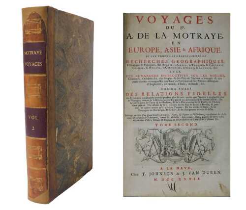 de la Motraye (Aubrey). Voyages du Sr.A. de la Motraye en Europe, Asie and Afrique, vol 2 only...