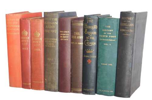 Militaria.- Militaria-related books, to include Atteridge (A Hilliard). History of the 17th...