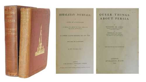 De Lorey (Eustache) & Sladen (Douglas). Queer Things about Persia, 1907: Hooker (Joseph Dalton)...