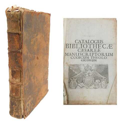 Nessell (Daniel). Catalogus Bibliothecae Caesareae Monuscriptorum Codicum Theologicorum, folio,...