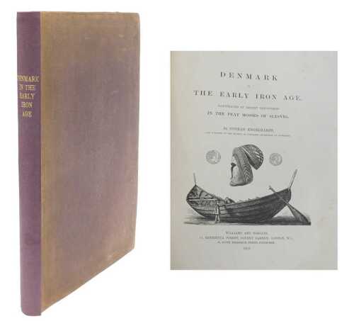 Engelhardt (Conrad). Denmark in the Iron Age, engraved plates, publisher's cloth, rebacked,...