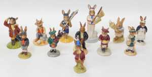 Twelve Royal Doulton Bunnykins figures, comprising Federation Bunnykins DB224, Little Jack... - 2