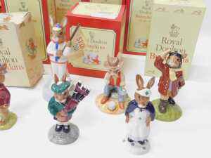 Twelve Royal Doulton Bunnykins figures, comprising Federation Bunnykins DB224, Little Jack... - 4