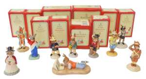 Ten Royal Doulton Bunnykins figures, comprising Welsh Lady Bunnykins DB172, Cavalier Bunnykins...