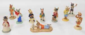Ten Royal Doulton Bunnykins figures, comprising Welsh Lady Bunnykins DB172, Cavalier Bunnykins... - 2