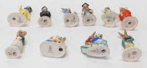 Ten Royal Doulton Bunnykins figures, comprising Joker Bunnykins DB171, Storytime DB9, Policeman... - 3