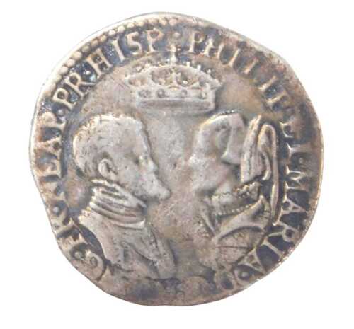 A Philip and Mary I (1554-58) silver shilling, 6g.