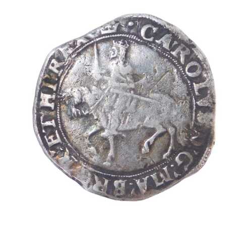 A Charles I half crown, 14.3g.