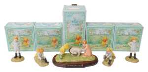 A group of Royal Doulton The Winnie the Pooh Collection figures, comprising Christopher Robin...