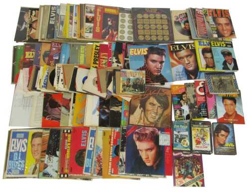 Elvis Presley LP records, to include Easy Come Easy Go, The Ultimate Presley, further ephemera,...
