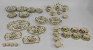 A Johnson Brothers pottery Indian Tree pattern part tea, coffee and dinner service, to include a... - 2