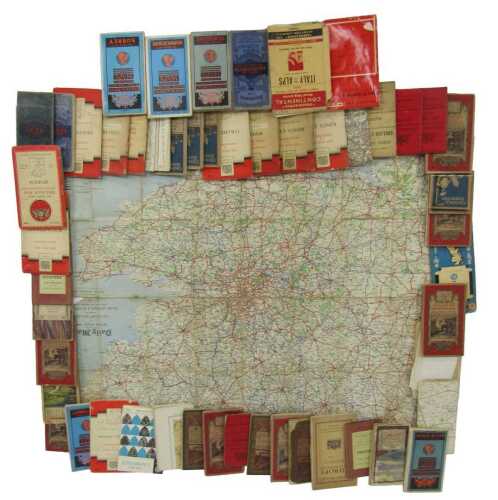 Ordnance Survey maps, to include some red covers, place maps of Carnarvon, etc. (a quantity)...