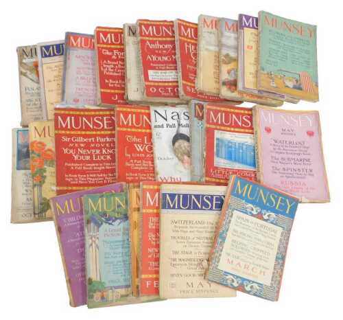 Various copies of Munsey Magazine, to include March 1915, editions from 1914, 1916, etc. (1 box)...
