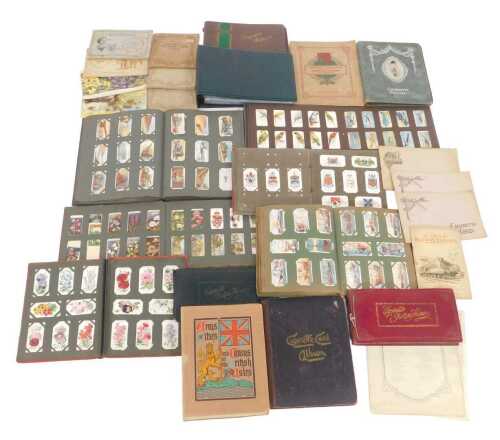 Various cigarette cards and vacant albums, to include Wills Physical Culture, some tea cards,...