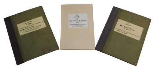 Pamphlets, comprising The Life of Mr Woolston, with an Impartial Account of his Writings, 1733,...