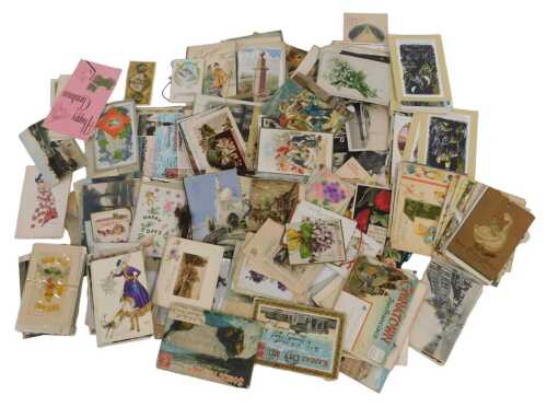 Various postcards and other similar items, to include shipping, Continental, etc. (1 box) From...